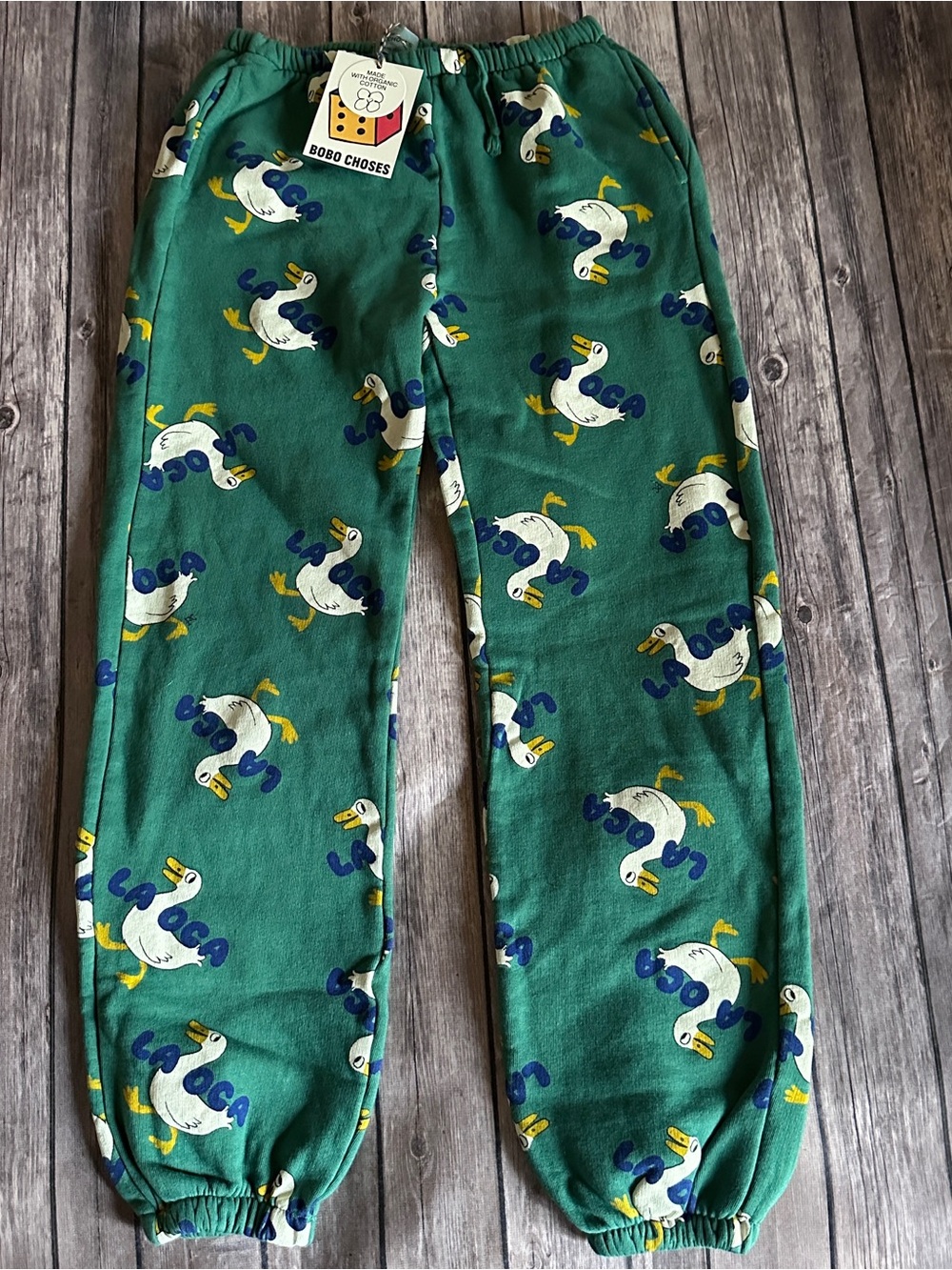 Bobo choses duck sweat pants 12/13 nwt